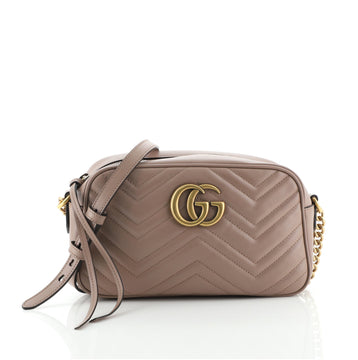 Gucci GG Marmont Shoulder Bag Matelasse Leather Small