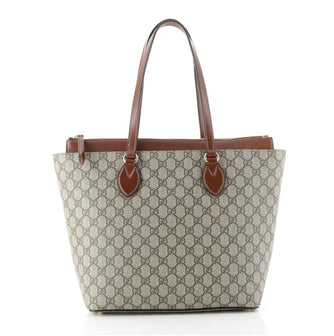 Gucci Linea A Zip Tote GG Coated Canvas Medium