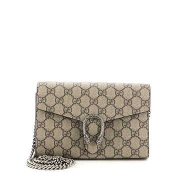 Gucci Dionysus Chain Wallet GG Coated Canvas Small