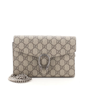 Gucci Dionysus Chain Wallet GG Coated Canvas Small