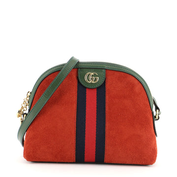 Gucci Ophidia Dome Shoulder Bag Suede Small