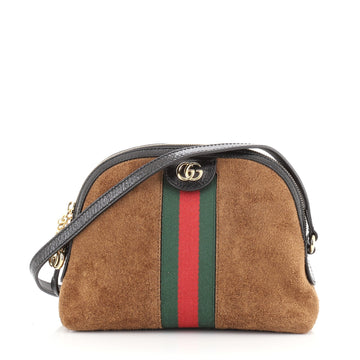 Gucci Ophidia Dome Shoulder Bag Suede Small