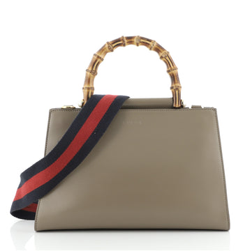 Gucci Nymphaea Top Handle Bag Leather Small
