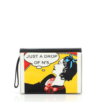 Chanel Just a Drop of No.5 Comic Coco Clutch Patent