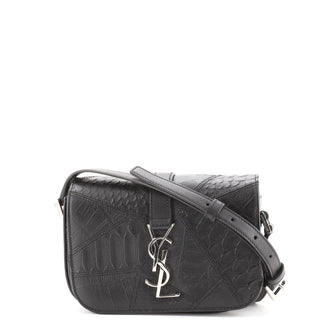Saint Laurent Classic Monogram Universite Bag Patchwork Exotic Embossed Leather Small