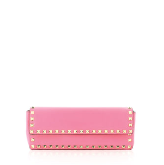 Valentino Rockstud Bracelet Clutch Leather Long