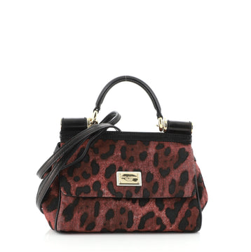 Dolce & Gabbana Miss Sicily Bag Printed Canvas Small