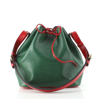 Louis Vuitton Bicolor Petit Noe Handbag Epi Leather