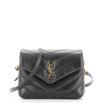 Saint Laurent LouLou Shoulder Bag Matelasse Chevron Leather Toy