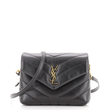 Saint Laurent LouLou Shoulder Bag Matelasse Chevron Leather Toy