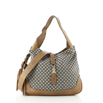 Gucci New Jackie Bag Diamante Canvas Medium
