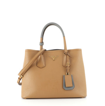 Prada Cuir Double Tote Saffiano Leather Medium