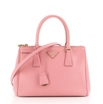 Prada Double Zip Lux Tote Saffiano Leather Small