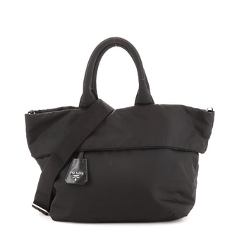 Prada Convertible Double Tote Tessuto