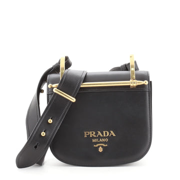 Prada Pionniere Saddle Crossbody Bag City Calfskin Small