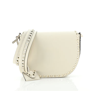 Valentino Rockstud Saddle Crossbody Bag Leather Small
