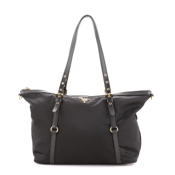 Prada Convertible Belted Tote Tessuto Medium
