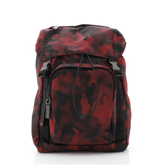 Prada Camouflage Backpack Tessuto Large