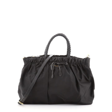 Prada Convertible Bow Tote Tessuto Medium