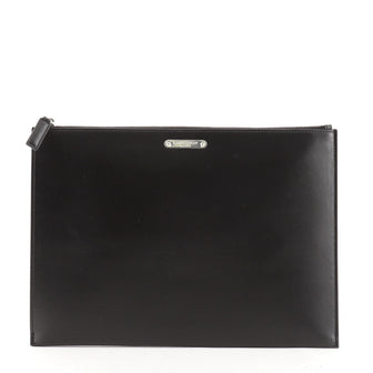 Saint Laurent Zip Pouch Leather Medium