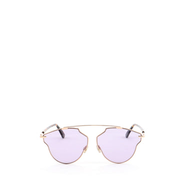 Christian Dior So Real Pop Aviator Sunglasses Tortoise Acetate and Metal
