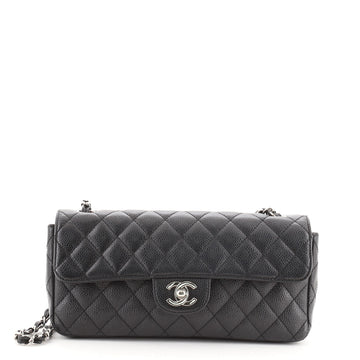 Chanel CC Chain Flap Bag Quilted Caviar East West