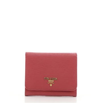 Prada Trifold Wallet Vitello Move Compact