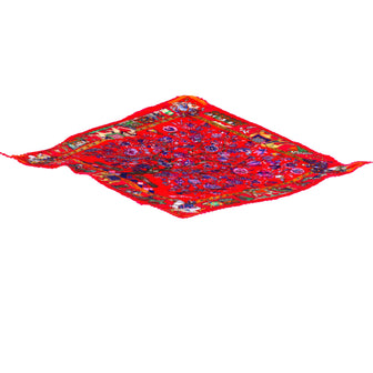Hermes Fantaisies Indiennes Plisse Scarf Printed Silk
