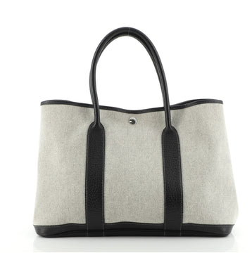 Hermes Garden Party Tote Toile and Leather 36