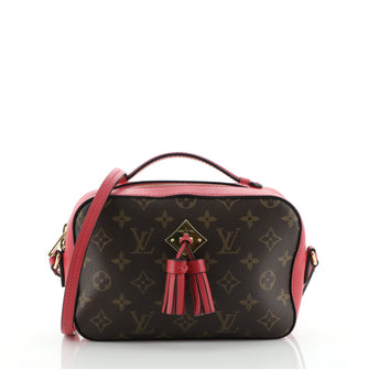 Louis Vuitton Saintonge Handbag Monogram Canvas with Leather