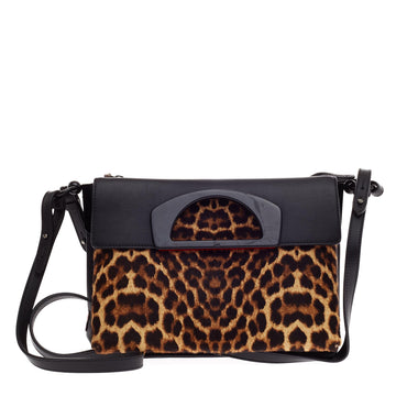 Christian Louboutin Passage Messenger Printed Ponyhair