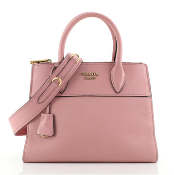 Prada Paradigme Tote Saffiano with City Calf Small