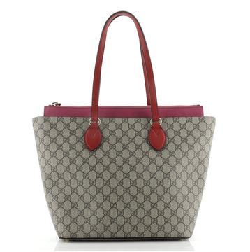 Gucci Linea A Zip Tote GG Coated Canvas Medium