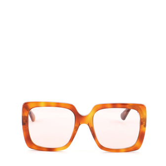 Gucci Square Sunglasses Tortoise Acetate