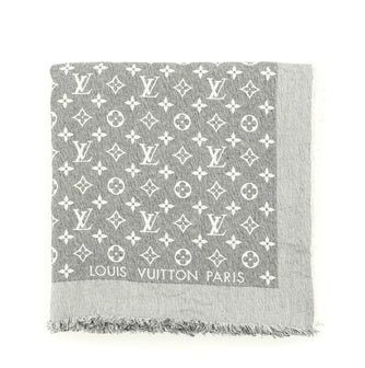 Louis Vuitton Monogram Shawl Silk with Wool