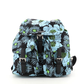 Prada Double Front Pocket Backpack Tessuto Medium