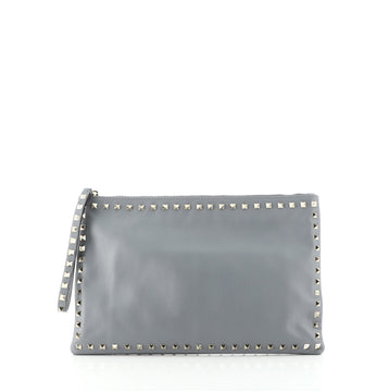 Valentino Rockstud Pouch Leather Large