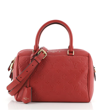 Louis Vuitton Speedy Bandouliere NM Handbag Monogram Empreinte Leather 25