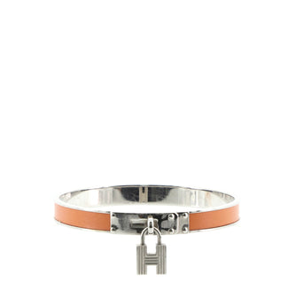 Hermes Kelly Lock Cadena Bracelet Metal and Leather