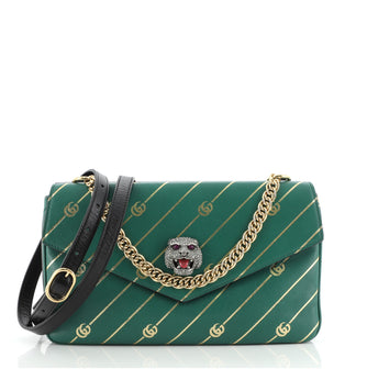 Gucci Thiara Double Shoulder Bag Printed Leather Medium