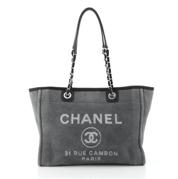 Chanel Deauville Tote Canvas Small