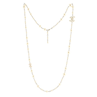 Chanel Double-Sided CC Necklace Pearl