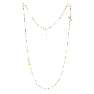 Chanel Double-Sided CC Necklace Pearl