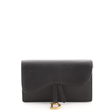 Christian Dior Saddle Rectangular Belt Bag Leather