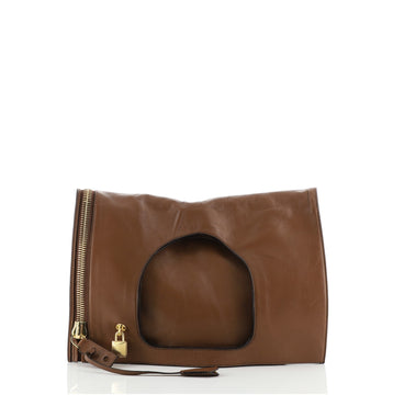 Tom Ford Alix Fold Over Bag Leather Medium