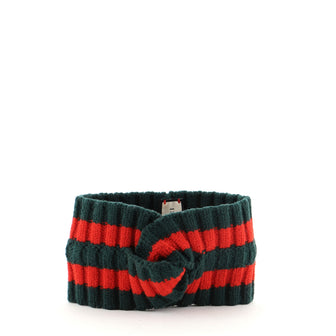 Gucci Web Headband Knit Wool Blend