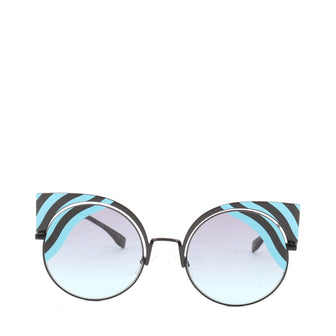 Fendi Hypnoshine Cat Eye Sunglasses Metal
