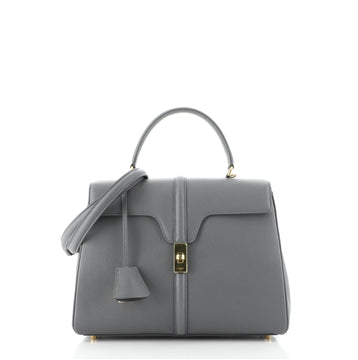 Celine 16 Top Handle Bag Grained Calfskin Medium