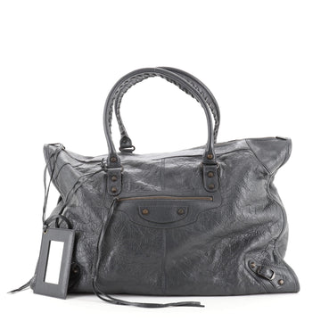 Balenciaga Weekender Classic Studs Bag Leather