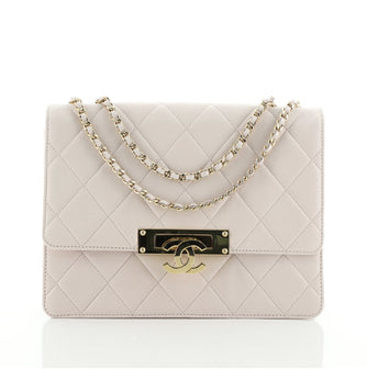 Chanel Golden Class Flap Bag Quilted Lambskin Medium